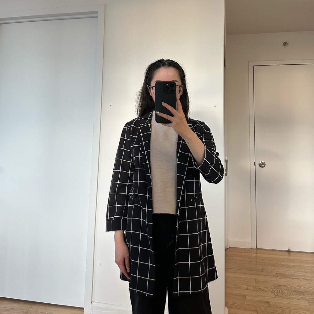 Black and White Blazer